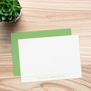 Minimalistisk modern Professionell-monogram Anteckningskort