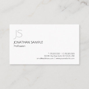 Minimalistisk Modern Professionell Monogram-Elegan Visitkort