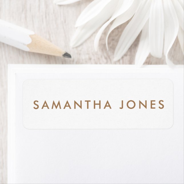 Minimalistisk modern returadress etikett (Insitu)