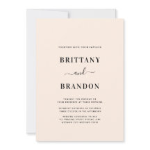 Minimalistisk modern  Rosa Bröllop