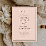 Minimalistisk modern  Rosa, Bröllop Inbjudningar<br><div class="desc">Fira din speciella dag med denna minimalistiska, moderna kalligrafiinbjudan till bröllop i rosa. Med en mjuk rosa, handskrivet skript för elegant och ren contemporary-typografi blandar den romantiska designen sig av tidlös charm med modern enkelhet. Perfekt för vår bröllop, firande eller par som kärlekar pastellpapper för chic. Anpassa enkelt dina detaljer...</div>