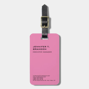 Minimalistisk modern Rosa-Professionell Bagagebricka