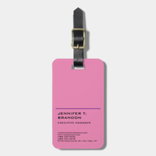 Minimalistisk modern Rosa-Professionell Bagagebricka