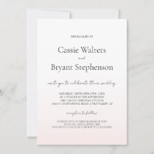 Minimalistisk modern Rosa Tona Chic Bröllop