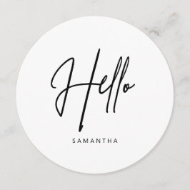 Minimalistisk Modern Round Menu Meny