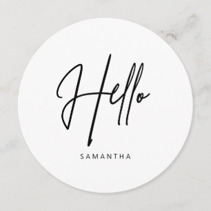Minimalistisk Modern Round Menu Meny
