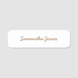 Minimalistisk Modern Script-Snyggt enkel Namn bric Namnbricka