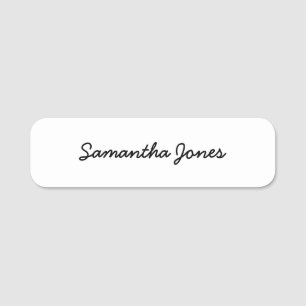 Minimalistisk Modern Script-Snyggt enkel Namn bric Namnbricka