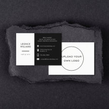 Minimalistisk Modern Simple Black White Anpassning