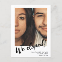 Minimalistisk modern skript Vi rymde Anpassad bild