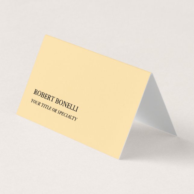 Minimalistisk, modern Snyggt Visitkort (Framsida)