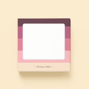 Minimalistisk Modern Söt Trendig Rosa Färgbalans Post-it Block