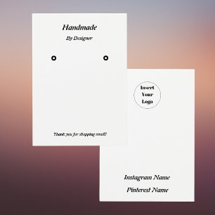Minimalistisk modern svart och vit judisk Visning Visitkort