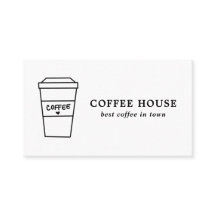 Minimalistisk modern svart- och vitkaffe Kopp