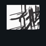 Minimalistisk modern svart, vit abstrakt konst canvastryck<br><div class="desc">I kärlek abstrakten och det minimalistiska stil. Väggöverslagen arbetsyta med förskjutna penseldrag skapar ett visuellt tillslag som är perfekt som accent biet för modets utrymme. Visning över sängen,  vardagsrummet eller ingången. SImple,  chic och modernt. ©LorenaDepante</div>