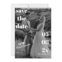 MINIMALISTISK MODERN SVART & VIT BRÖLLLOP 