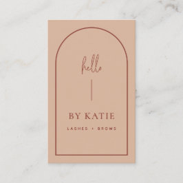 Minimalistisk Modern Terracotta Arch Beauty Visitkort
