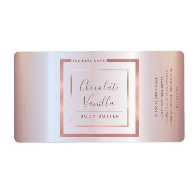 Minimalistisk modern typografi av folie ro guld ra fraktsedel (Framsidan)