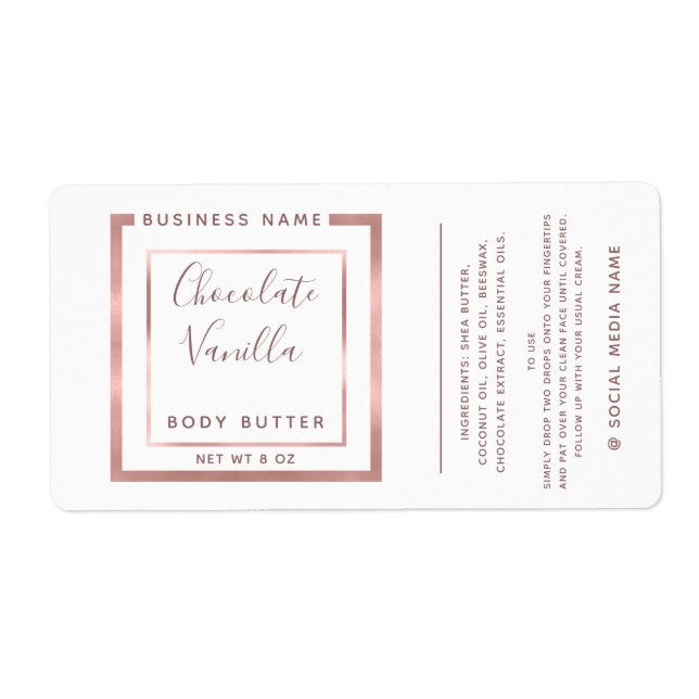 Minimalistisk modern typografi ro guld ram fraktsedel (Framsidan)