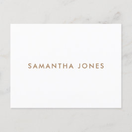 Minimalistisk Modern Vykort