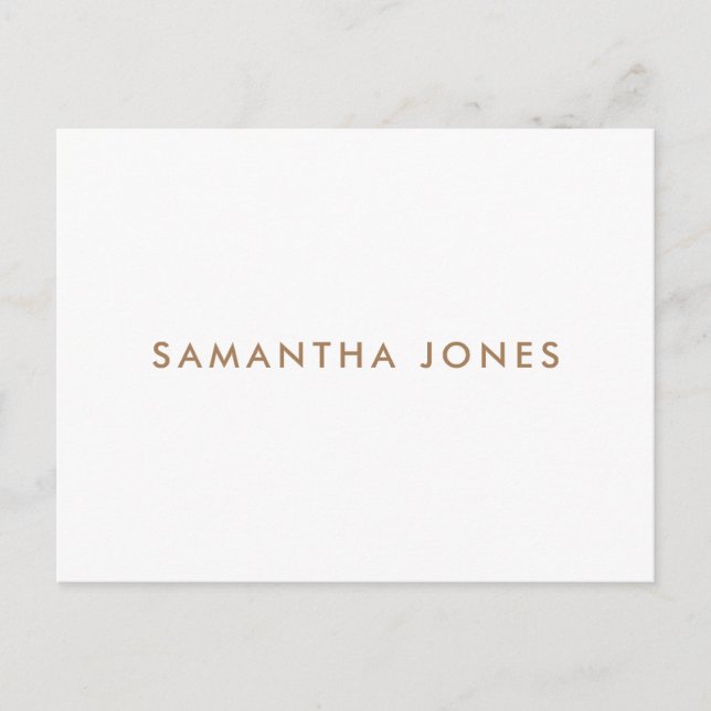 Minimalistisk Modern Vykort (Framsida)