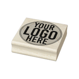 Minimalistisk Modern White Logotyp Anpassningsbar Stämpel
