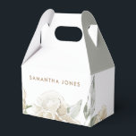 Minimalistisk Modern White Peonie Blommigt Waterco Presentaskar<br><div class="desc">En minimalistisk modern utformning av blommigten för vit peoniefärg är den perfekt möhippan gynnar gästerna. Wow dina brudar och vänner med perfektens presentidéer. De söt blommorna är söta, feminina och moderna och är perfektens matchande gåva till alla dina möhippa gäster. Oavsett om du planerar perfekt bröllop eller en barndusch som...</div>