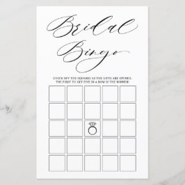 Minimalistisk Möhippa av typografi - Bingo-spel