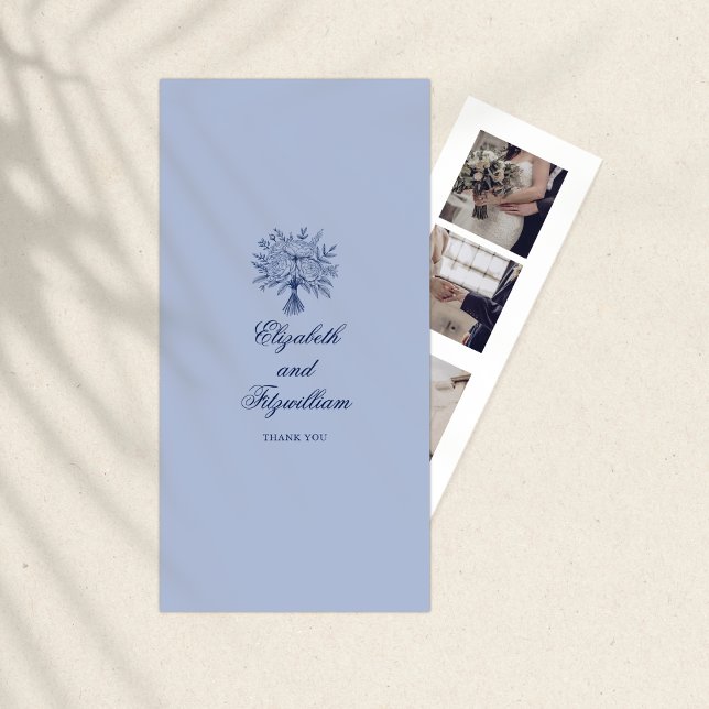 Minimalistisk Möhippa Bouquet Photo Booth Holder Tack Kort (Skapare uppladdad)