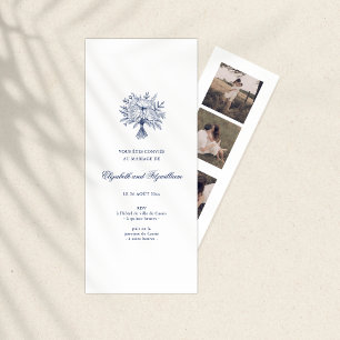 Minimalistisk Möhippa Bouquet Sketch Bookmark Hold Inbjudningar