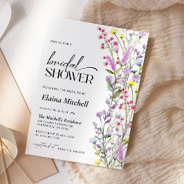Minimalistisk Möhippa för Blommigt av Boho Wildblo Inbjudningar