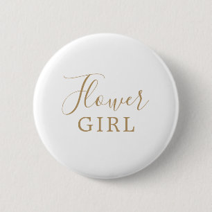 Minimalistisk Möhippa för Guld Flower Girl Knapp