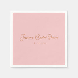 Minimalistisk Möhippa för Rosa av kalligrafi Pappersservett