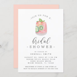 Minimalistisk Möhippa för vattenfärgssocklar Inbjudningar