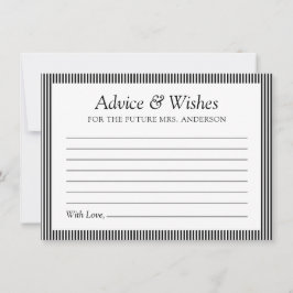 Minimalistisk Möhippa Framtida fru Advice Card Anteckningskort