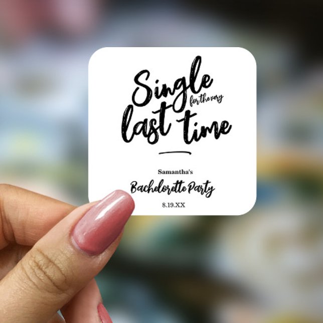 Minimalistisk Möhippa  Fyrkantigt Klistermärke (Skapare uppladdad)