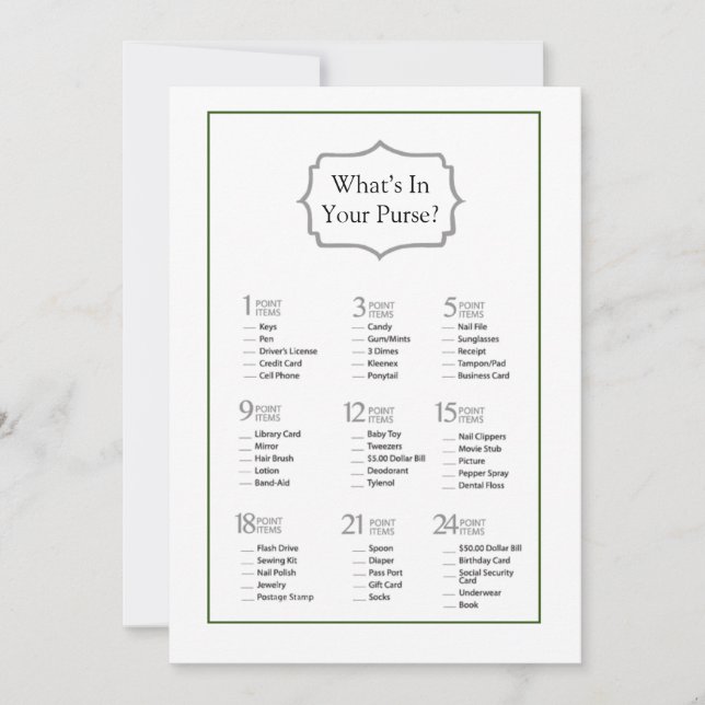 Minimalistisk Möhippa - vad du har i ditt syfte Inbjudningar (Framsida)