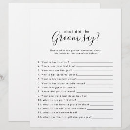 Minimalistisk Möhippa Vad sa Groom?