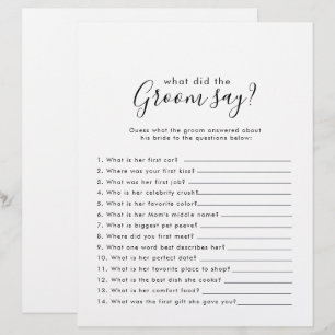 Minimalistisk Möhippa Vad sa Groom?