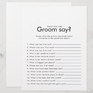 Minimalistisk Möhippa Vad sa Groom?