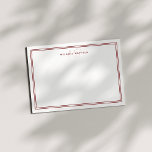 Minimalistisk Monogram 2 Gräns Maron med enkel Chi Anteckningskort<br><div class="desc">Perfekt för minimalistisk Monogram 2-Gräns-minneskort för Chic för chef,  konsulter,  professioneller eller affärsmän.</div>