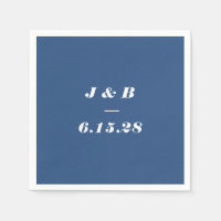 Minimalistisk Monogram-Anpassningsbar för kobolt B