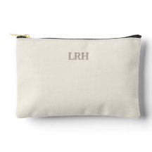 Minimalistisk Monogram Bridesmaid Makeup Pouch