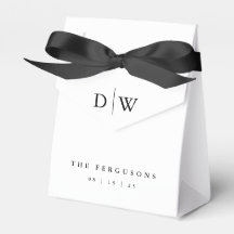 Minimalistisk Monogram Bröllop