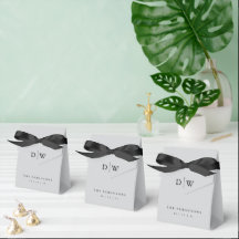 Minimalistisk Monogram Bröllop