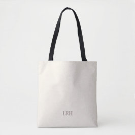 Minimalistisk monogram brudtärna-handväska tygkasse
