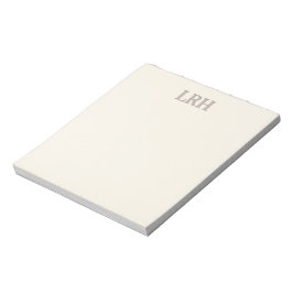 Minimalistisk monogram brudtjänstanteckningsblock anteckningsblock