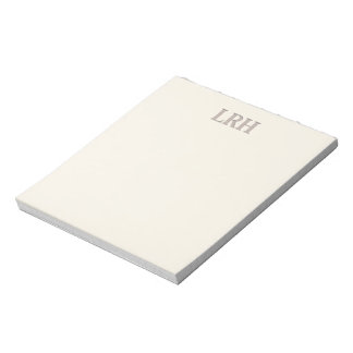 Minimalistisk monogram brudtjänstanteckningsblock anteckningsblock
