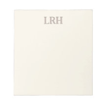 Minimalistisk monogram brudtjänstanteckningsblock