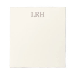 Minimalistisk monogram brudtjänstanteckningsblock anteckningsblock